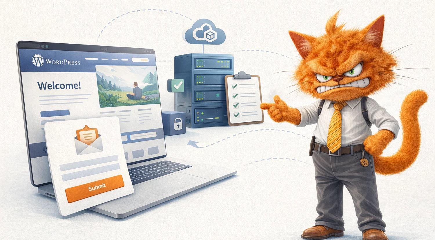 Illustration de l'article Créer un site WordPress en 2026 : hébergement, lancement, conformité et premiers outils