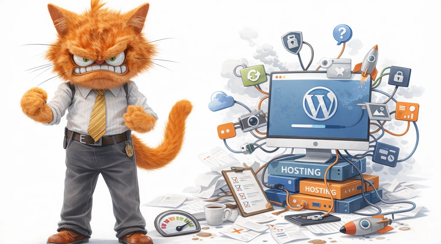 Illustration de l'article Les erreurs qui font perdre du temps quand on lance son premier site WordPress