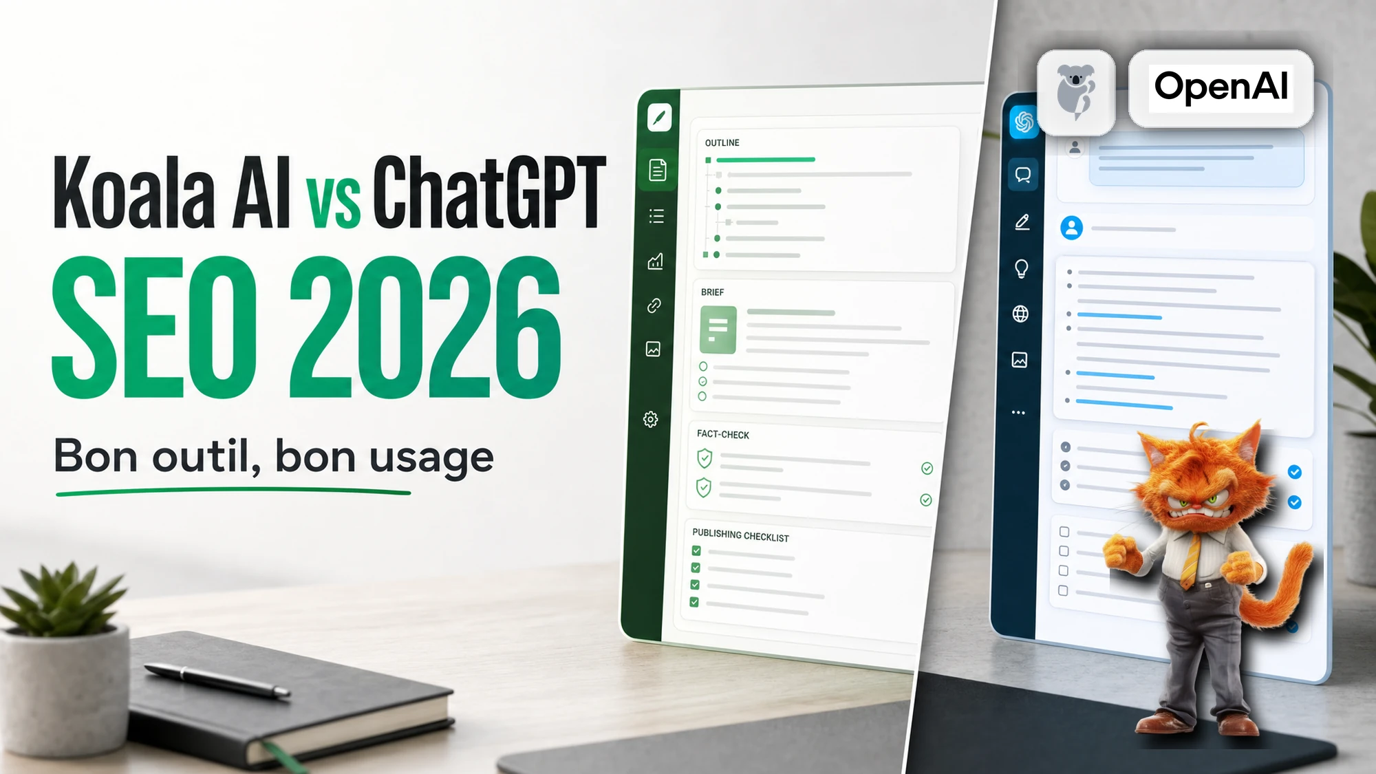 Illustration de l'article Koala AI vs ChatGPT : lequel choisir pour produire du contenu SEO en 2026 ?
